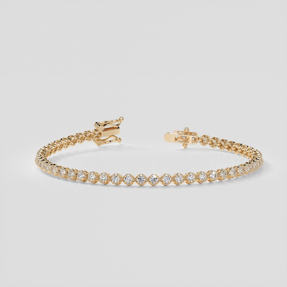 Round cut tennis discount bracelet