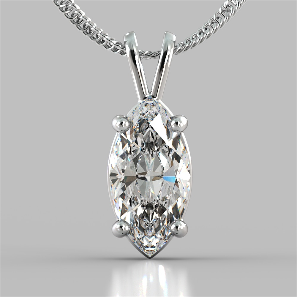 Lab created diamond solitaire necklace deals