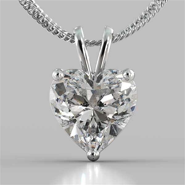 Platinum Diamonds Heart Pendant for Women JL PT P 18003