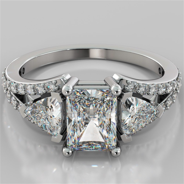 Tiffany & Co NOVO 1.47 tcw Cushion Diamond Eng Ring Pave Diamond Plati | QD  Jewelry