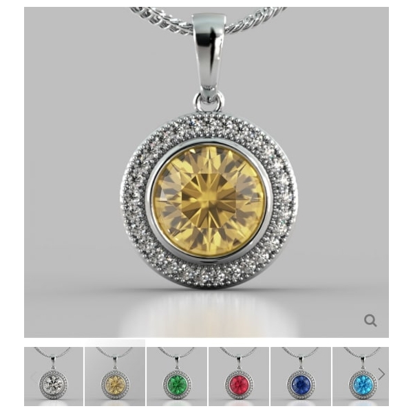 Colored diamond pendants clearance